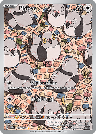 Pidove Luce Nera carta Pokémon italiana IR
