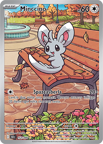 Minccino Luce Nera carta Pokémon italiana IR