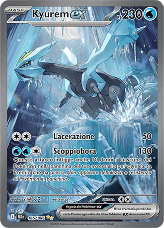 Kyurem ex Luce Nera carta Pokémon italiana SIR