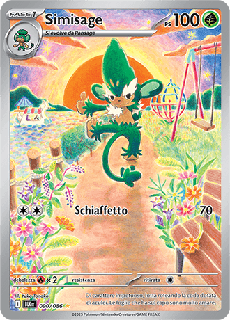 Simisage Luce Nera carta Pokémon italiana IR