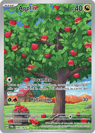Applin Crepuscolo Mascherato carta Pokémon italiana IR