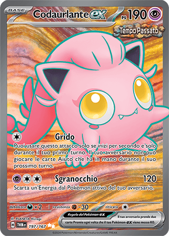 Codaurlante ex Crepuscolo Mascherato carta Pokémon italiana UR
