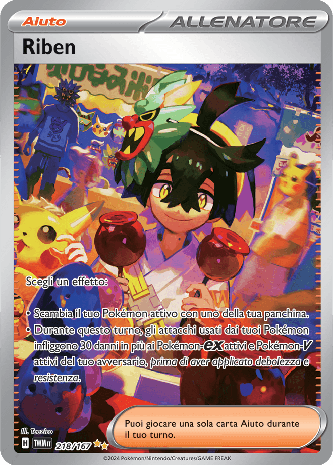 Riben Crepuscolo Mascherato carta Pokémon italiana SIR