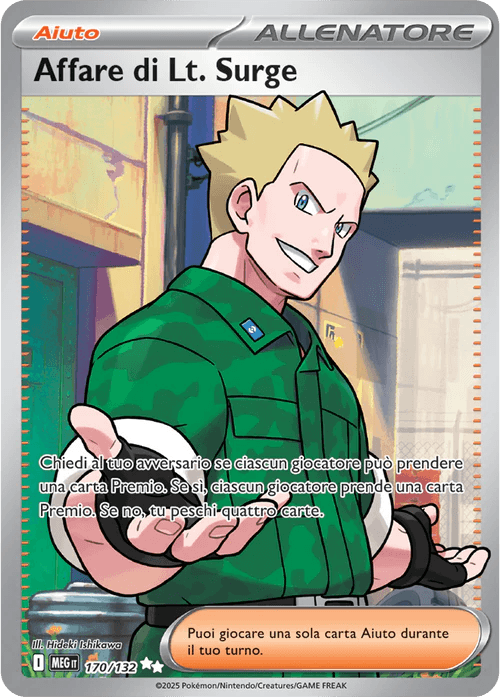 Affare di Lt. Surge Mega Evoluzione carta Pokémon italiana UR