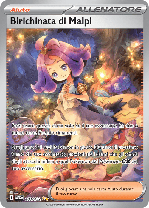 Birichinata di Malpi Mega Evoluzione carta Pokémon italiana SIR