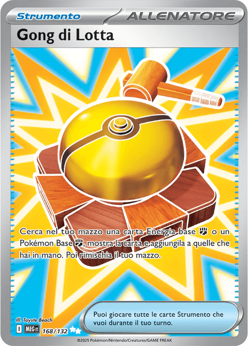 Gong di Lotta Mega Evoluzione carta Pokémon italiana UR