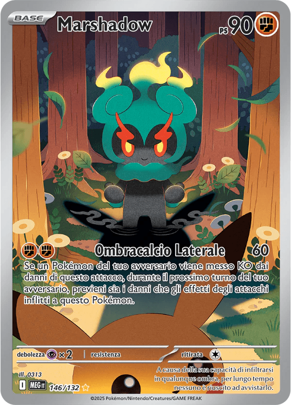 Marshadow Mega Evoluzione carta Pokémon italiana IR