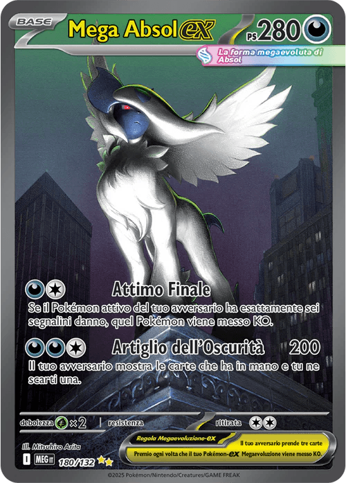 Mega Absol ex Mega Evoluzione carta Pokémon italiana SIR
