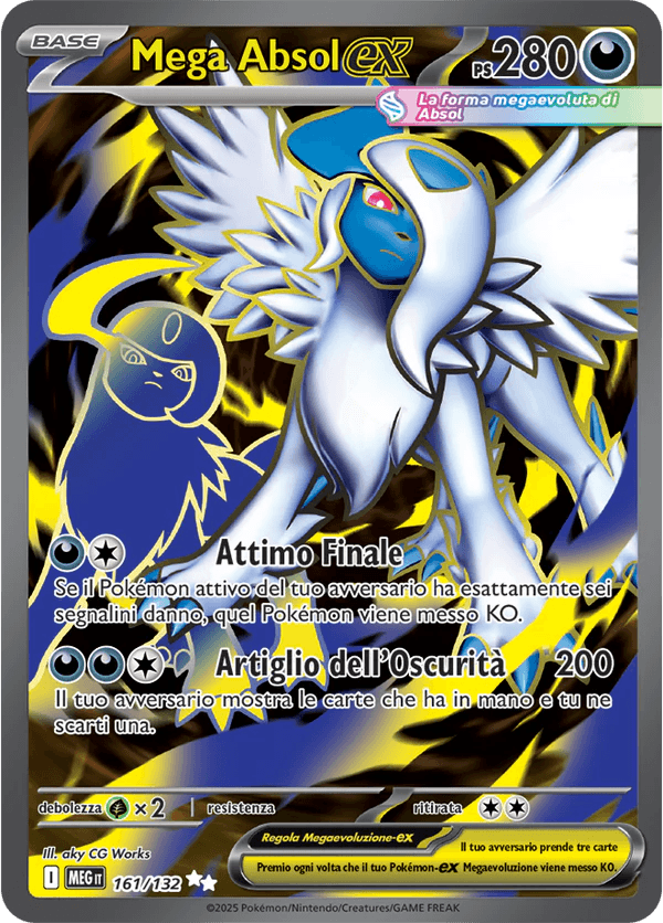 Mega Absol ex Mega Evoluzione carta Pokémon italiana UR