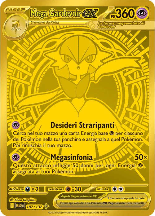 Mega Gardevoir ex Mega Evoluzione carta Pokémon italiana MUR