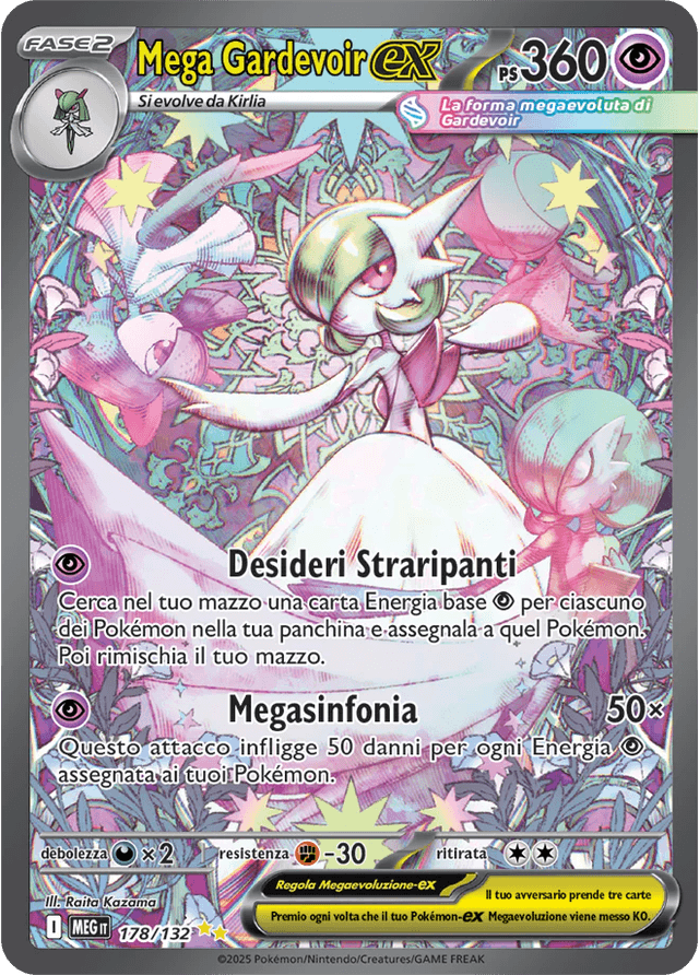 Mega Gardevoir ex Mega Evoluzione carta Pokémon italiana SIR
