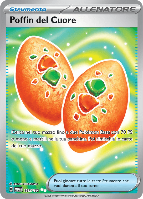Poffin del Cuore Mega Evoluzione carta Pokémon italiana UR