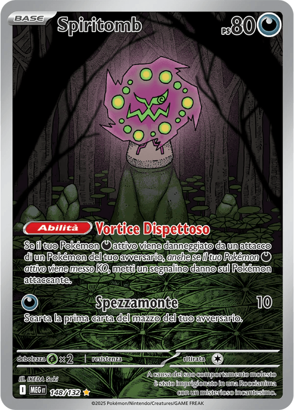 Spiritomb Mega Evoluzione carta Pokémon italiana IR