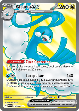 Altaria ex Paradosso Temporale carta Pokémon italiana UR