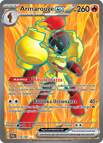 Armarouge ex Paradosso Temporale carta Pokémon italiana UR