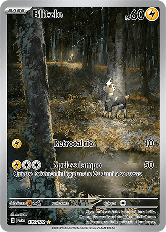 Blitzle Paradosso Temporale carta Pokémon italiana IR