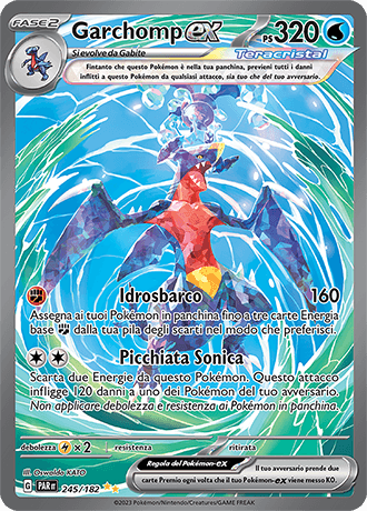 Garchomp ex Paradosso Temporale carta Pokémon italiana SIR