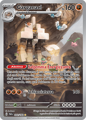 Garganacl Paradosso Temporale carta Pokémon italiana IR