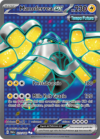 Manoferrea ex Paradosso Temporale carta Pokémon italiana UR