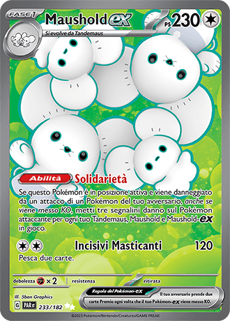 Maushold ex Paradosso Temporale carta Pokémon italiana UR