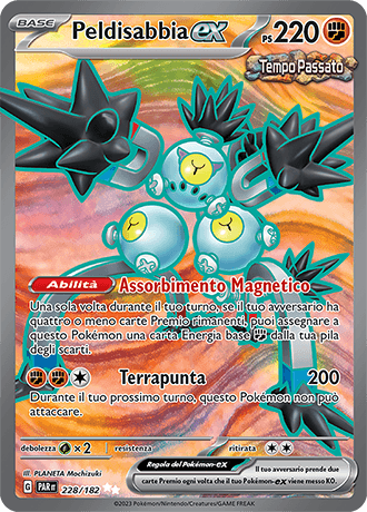 Peldisabbia ex Paradosso Temporale carta Pokémon italiana UR