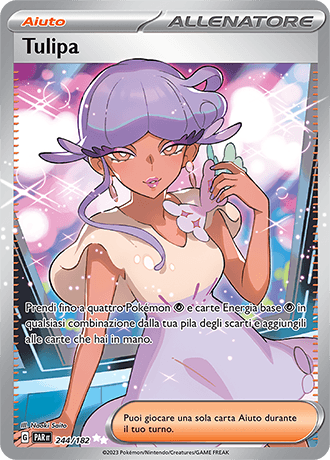 Tulipa Paradosso Temporale carta Pokémon italiana UR