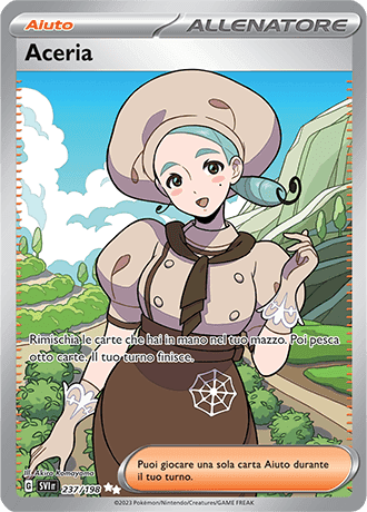 Aceria Scarlatto e Violetto carta Pokémon italiana UR