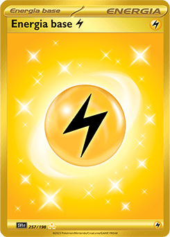 Energia base Lampo Scarlatto e Violetto carta Pokémon italiana HR