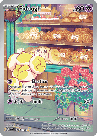 Fidough Scarlatto e Violetto carta Pokémon italiana IR