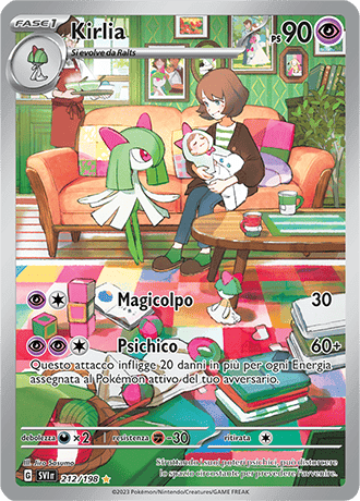Kirlia Scarlatto e Violetto carta Pokémon italiana IR