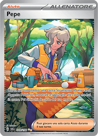 Pepe Scarlatto e Violetto carta Pokémon italiana SIR
