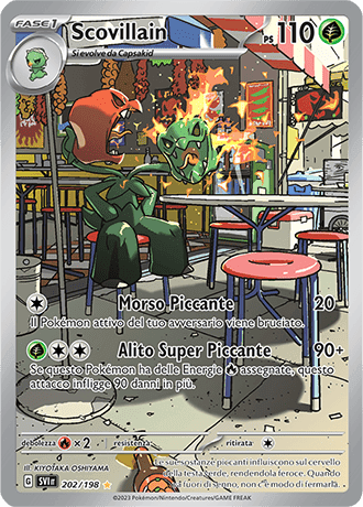 Scovillain Scarlatto e Violetto carta Pokémon italiana IR
