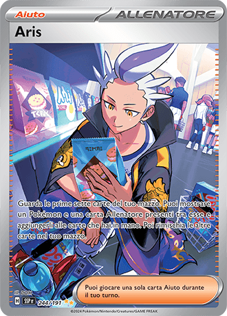 Aris Scintille Folgoranti carta Pokémon italiana SIR