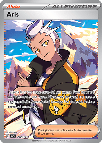 Aris Scintille Folgoranti carta Pokémon italiana UR