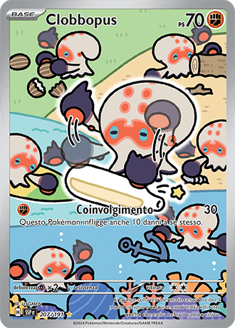 Clobbopus Scintille Folgoranti carta Pokémon italiana IR