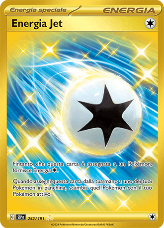 Energia Jet Scintille Folgoranti carta Pokémon italiana HR