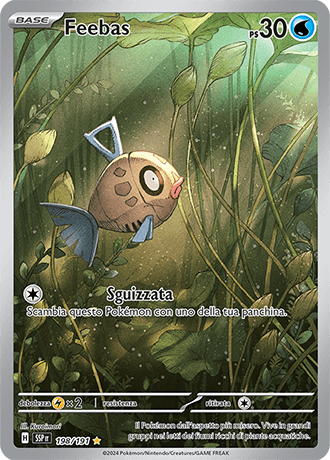 Feebas Scintille Folgoranti carta Pokémon italiana IR