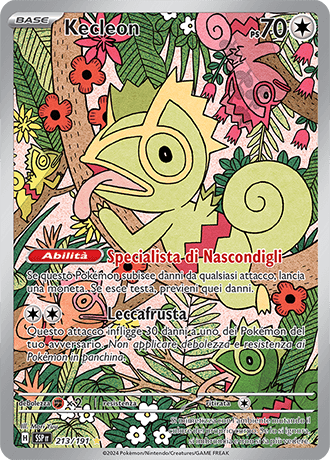Kecleon Scintille Folgoranti carta Pokémon italiana IR