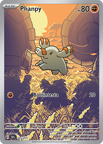 Phanpy Scintille Folgoranti carta Pokémon italiana IR