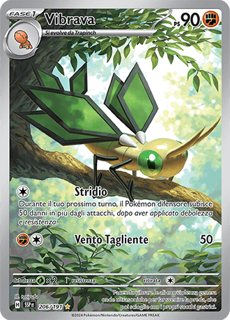Vibrava Scintille Folgoranti carta Pokémon italiana IR