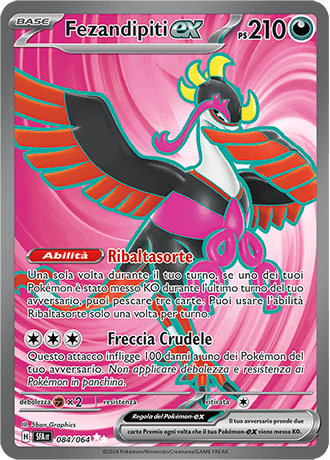 Fezandipiti ex Segreto Fiabesco carta Pokémon italiana UR