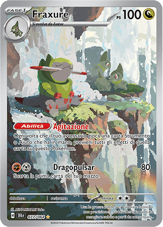 Fraxure Segreto Fiabesco carta Pokémon italiana IR