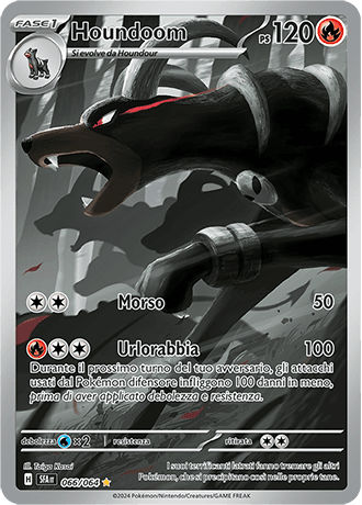 Houndoom Segreto Fiabesco carta Pokémon italiana IR