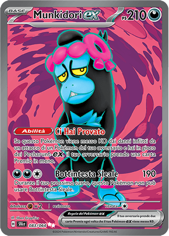 Munkidori ex Segreto Fiabesco carta Pokémon italiana UR