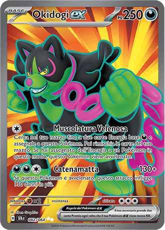 Okidogi ex Segreto Fiabesco carta Pokémon italiana UR