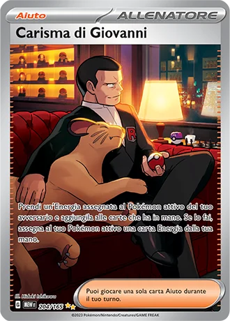 Carisma di Giovanni 151 carta Pokémon italiana SIR