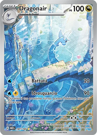 Dragonair 151 carta Pokémon italiana