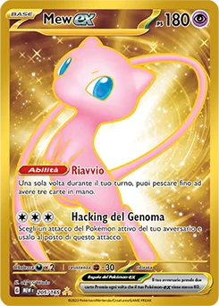 Mew ex 151 carta Pokémon italiana