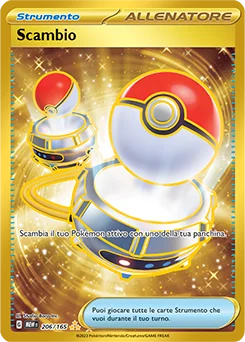 Scambio 151 carta Pokémon italiana