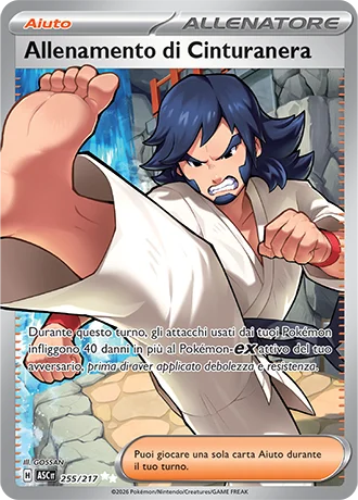 Allenamento di Cinturanera Ascesa Eroica carta Pokémon italiana UR